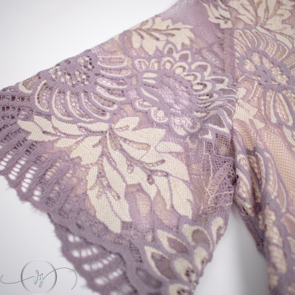 Last One❗Floral Lace Maxi Dress - Picture 6 of 7